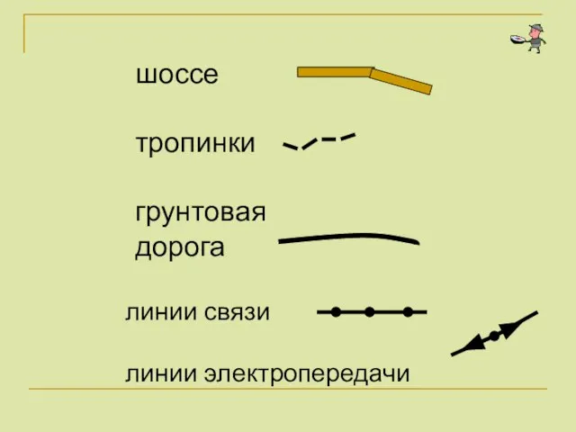 линии связи линии электропередачи шоссе тропинки грунтовая дорога