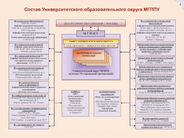 Состав Университетского образовательного округа МГППУ