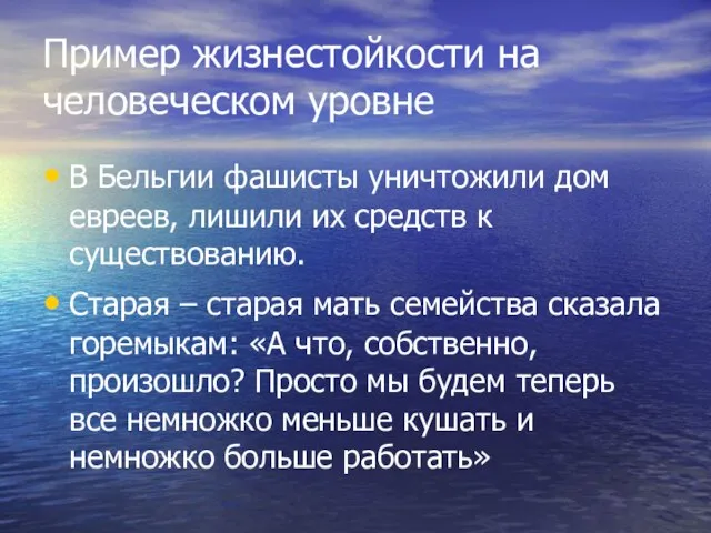 Пример жизнестойкости на человеческом уровне В Бельгии фашисты уничтожили дом евреев, лишили