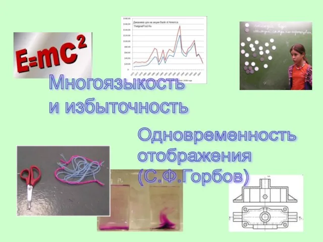 Многоязыкость и избыточность Одновременность отображения (С.Ф.Горбов)