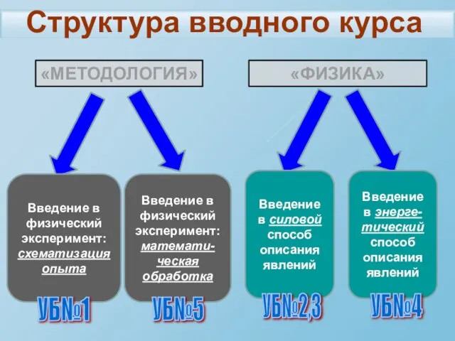 Структура вводного курса