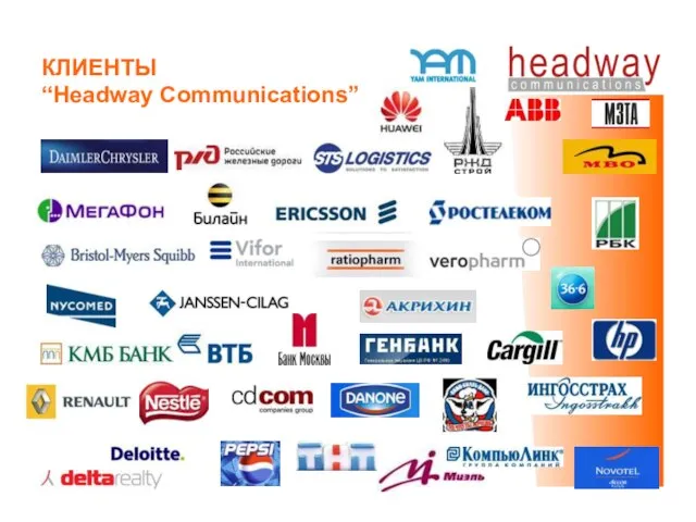 КЛИЕНТЫ “Headway Communications”: