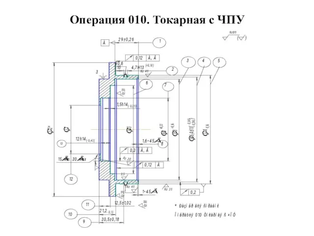 Операция 010. Токарная с ЧПУ