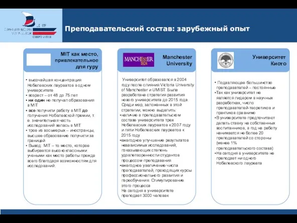 Преподавательский состав: зарубежный опыт высочайшая концентрация Нобелевских лауреатов в одном университете возраст