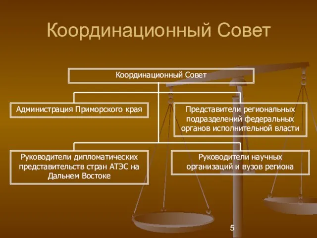 Координационный Совет Координационный Совет Руководители научных организаций и вузов региона Представители региональных