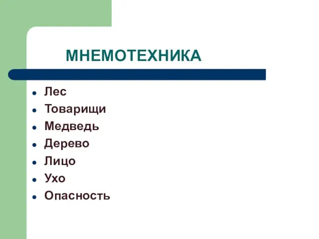 Лес Товарищи Медведь Дерево Лицо Ухо Опасность МНЕМОТЕХНИКА