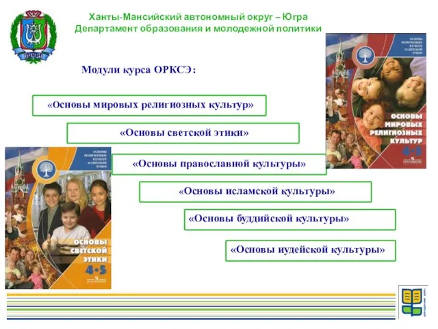 Ханты-Мансийский автономный округ – Югра Департамент образования и молодежной политики «Основы исламской