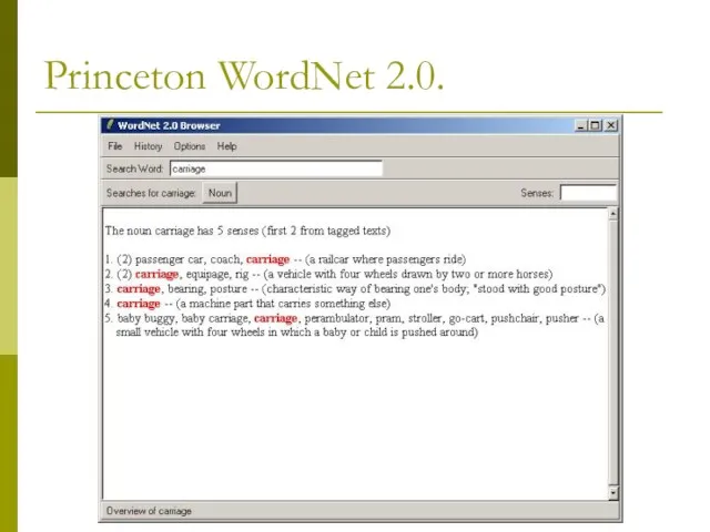 Princeton WordNet 2.0.