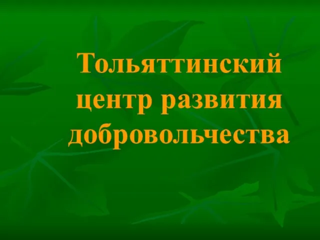 Тольяттинский центр развития добровольчества