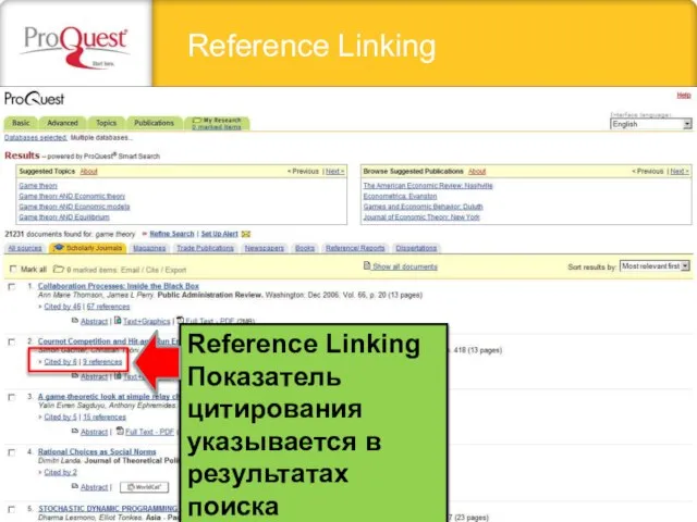 Reference Linking