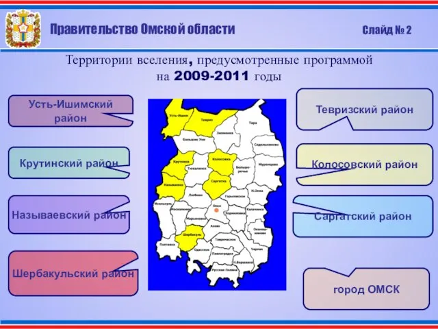 Усть-Ишимский район Крутинский район Называевский район Шербакульский район Тевризский район Колосовский район