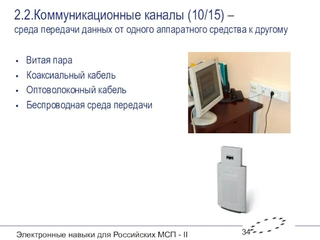Электронные навыки для Российских МСП - II 2.2.Коммуникационные каналы (10/15) – среда