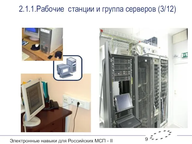 Электронные навыки для Российских МСП - II 2.1.1.Рабочие станции и группа серверов (3/12)