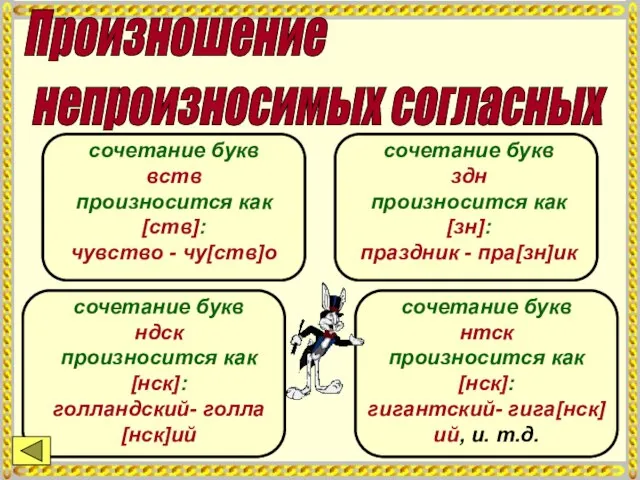 Произношение непроизносимых согласных сочетание букв вств произносится как [ств]: чувство - чу[ств]о