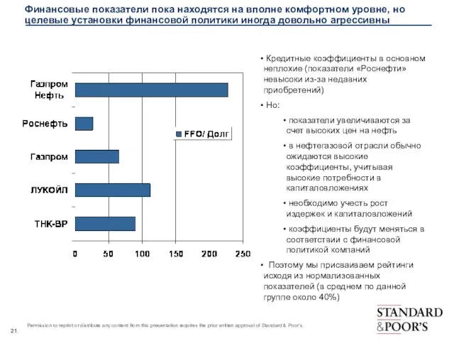 Финансовые показатели пока находятся на вполне комфортном уровне, но целевые установки финансовой