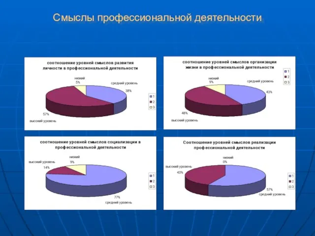 Смыслы профессиональной деятельности