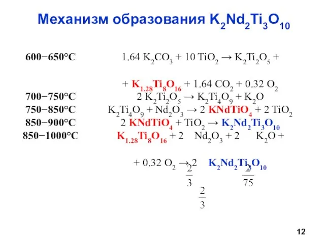 Механизм образования K2Nd2Ti3O10