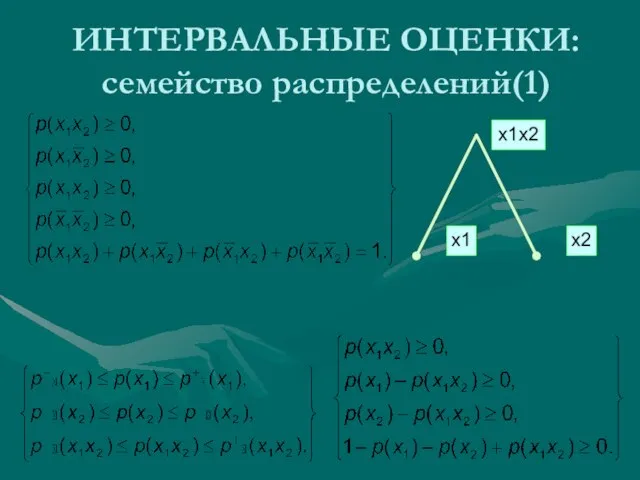 ИНТЕРВАЛЬНЫЕ ОЦЕНКИ: семейство распределений(1)