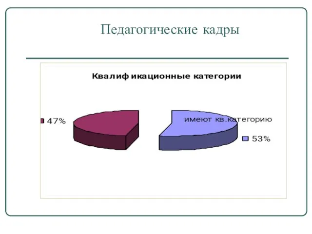 Педагогические кадры