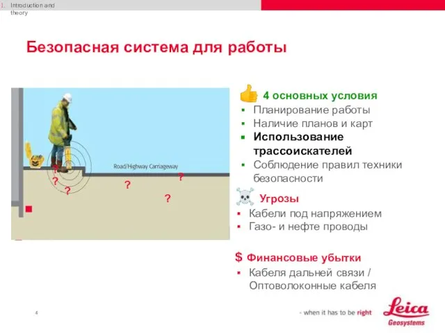 Безопасная система для работы ? 4 основных условия Планирование работы Наличие планов