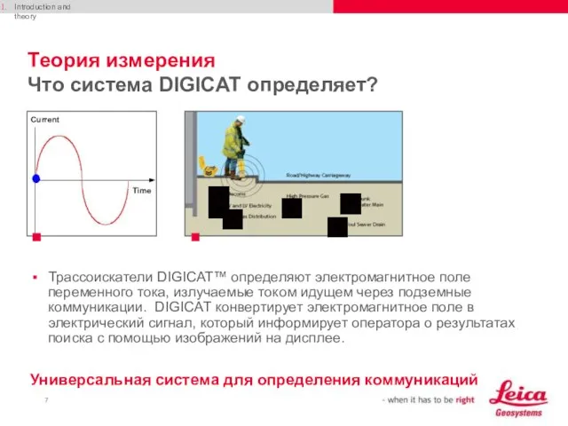 . Теория измерения Что система DIGICAT определяет? Трассоискатели DIGICAT™ определяют электромагнитное поле