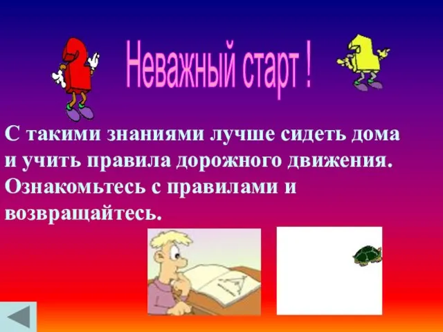 С такими знаниями лучше сидеть дома и учить правила дорожного движения. Ознакомьтесь