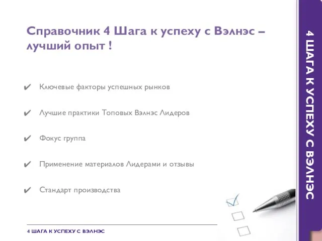 Ключевые факторы успешных рынков Лучшие практики Топовых Вэлнэс Лидеров Фокус группа Применение