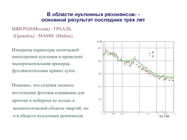 В области нуклонных резонансов: - основной результат последних трех лет ИЯИ РАН(Москва)