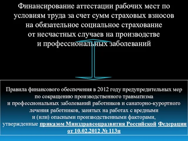 Правила финансового обеспечения в 2012 году предупредительных мер по сокращению производственного травматизма