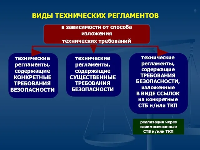 ВИДЫ ТЕХНИЧЕСКИХ РЕГЛАМЕНТОВ в зависимости от способа изложения технических требований технические регламенты,