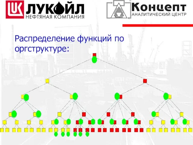 Распределение функций по оргструктуре: