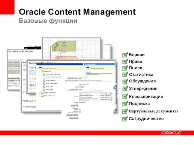 Oracle Content Management Базовые функции