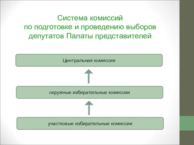 Система комиссий по подготовке и проведению выборов депутатов Палаты представителей Центральная комиссия