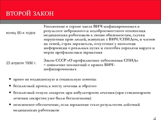 ВТОРОЙ ЗАКОН право на медицинскую и социальную помощь бесплатный проезд к месту