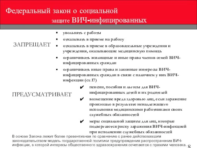 Федеральный закон о социальной увольнять с работы отказывать в приеме на работу