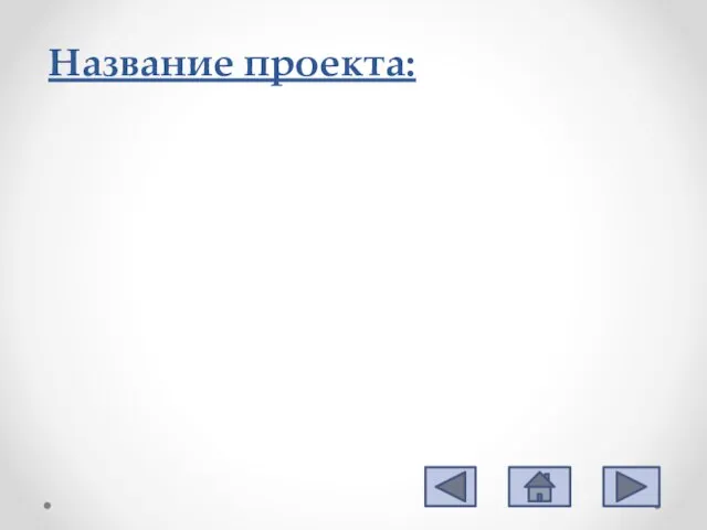 Название проекта: