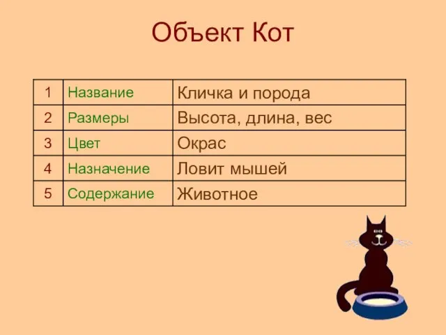 Объект Кот