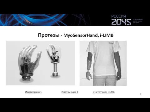 Протезы - MyoSensorHand, i-LIMB Инструкция 1 Инструкция 2 Инструкция i-LIMB