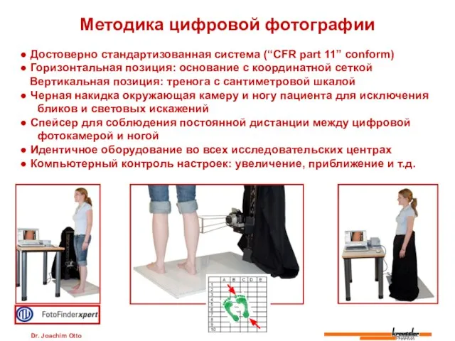 Dr. Joachim Otto Методика цифровой фотографии ● Достоверно стандартизованная система (“CFR part