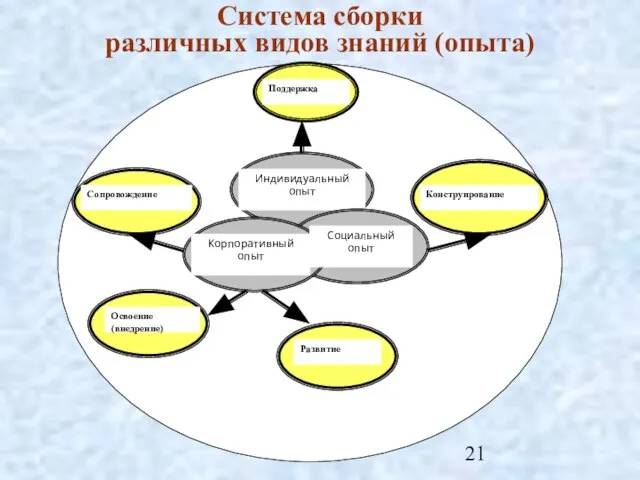 Система сборки различных видов знаний (опыта)