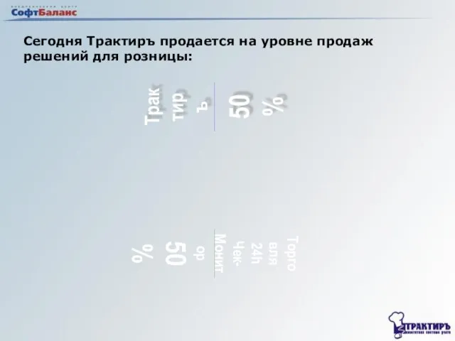 Сегодня Трактиръ продается на уровне продаж решений для розницы: