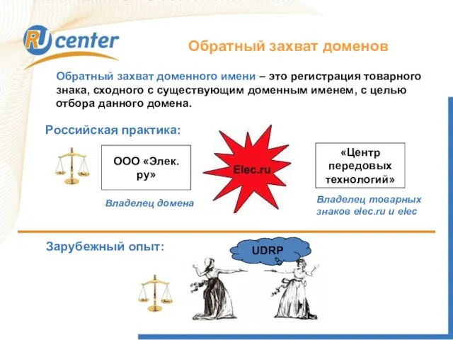 Обратный захват доменного имени – это регистрация товарного знака, сходного с существующим