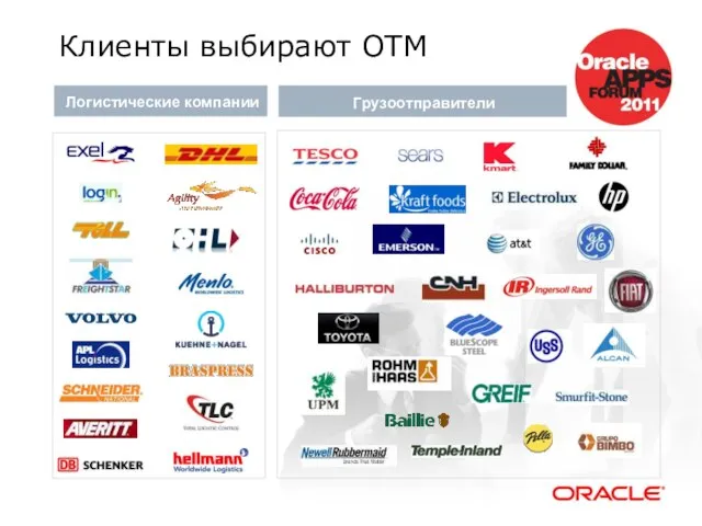 Клиенты выбирают ОТМ Логистические компании Грузоотправители