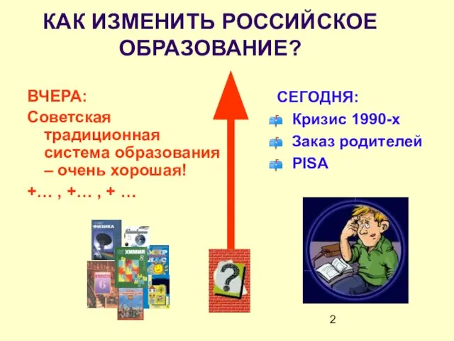 КАК ИЗМЕНИТЬ РОССИЙСКОЕ ОБРАЗОВАНИЕ? ВЧЕРА: Советская традиционная система образования – очень хорошая!