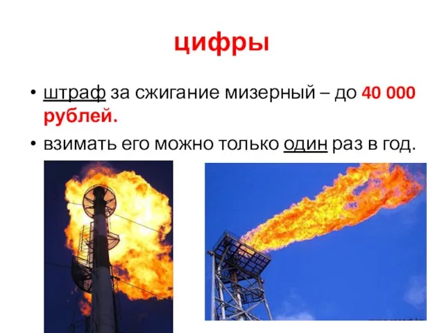 цифры штраф за сжигание мизерный – до 40 000 рублей. взимать его