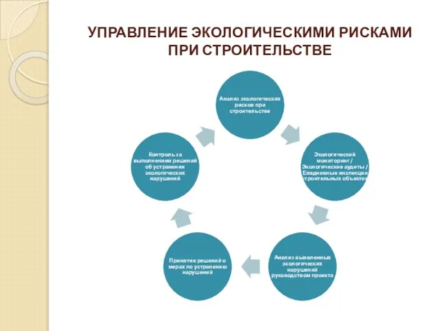 УПРАВЛЕНИЕ ЭКОЛОГИЧЕСКИМИ РИСКАМИ ПРИ СТРОИТЕЛЬСТВЕ