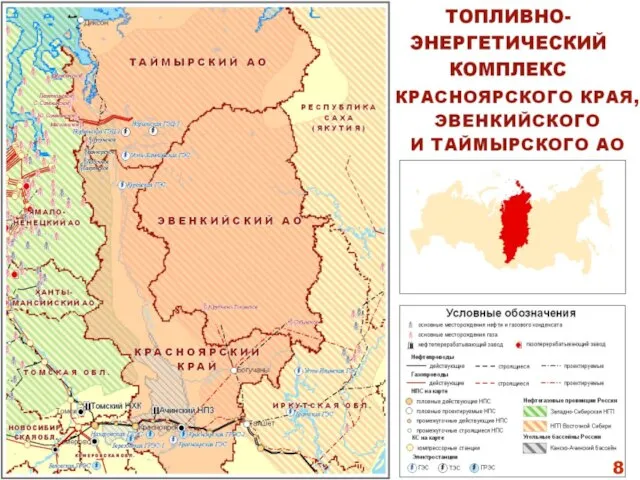 8 -показатели соответствуют показателям Энергетической Стратегии России 8