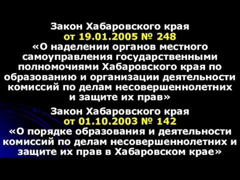 Закон Хабаровского края от 19.01.2005 № 248 «О наделении органов местного самоуправления