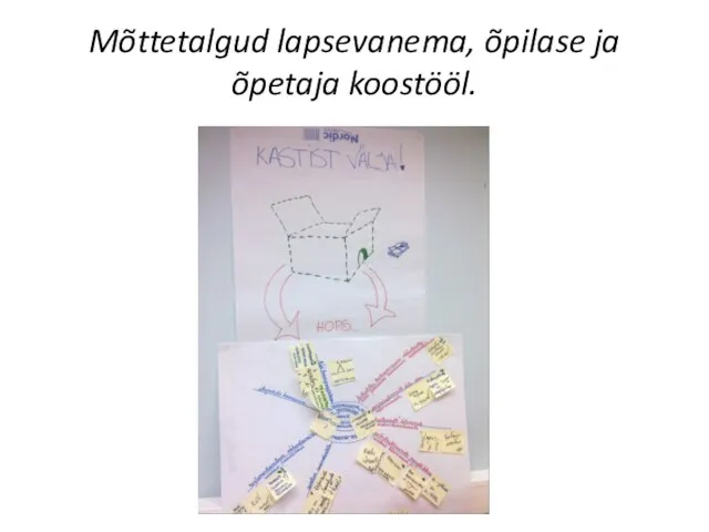 Mõttetalgud lapsevanema, õpilase ja õpetaja koostööl.