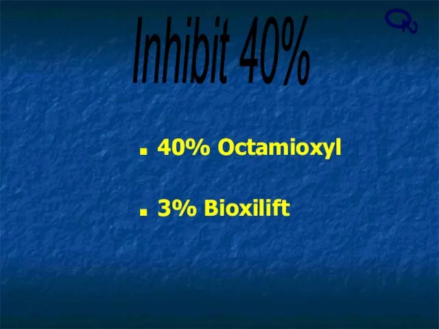 40% Octamioxyl 3% Bioxilift Inhibit 40% О 2